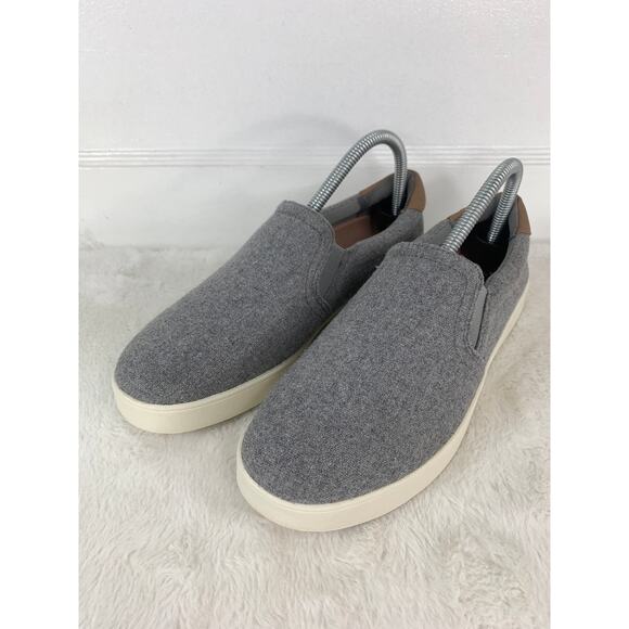 Dr Scholl's Shoes Womens 8.5 M Madison Casual Slip On Loafer Grey Fabric Flats - Picture 1 of 8